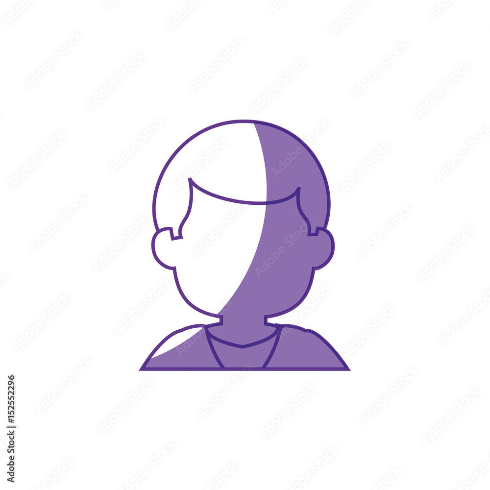 Man faceless head icon vector illustration graphic design