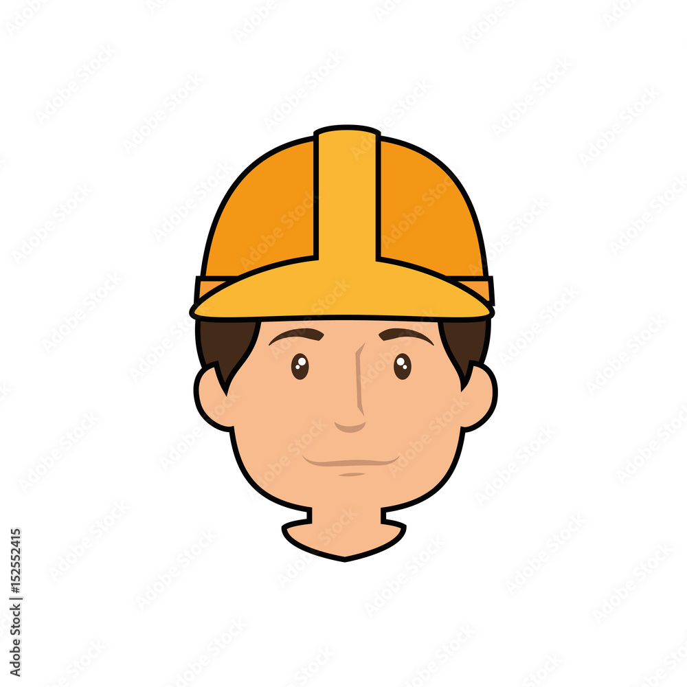 Worker man cartoon icon vector illustration graphic design Worker man cartoon icon vector illustration graphic design