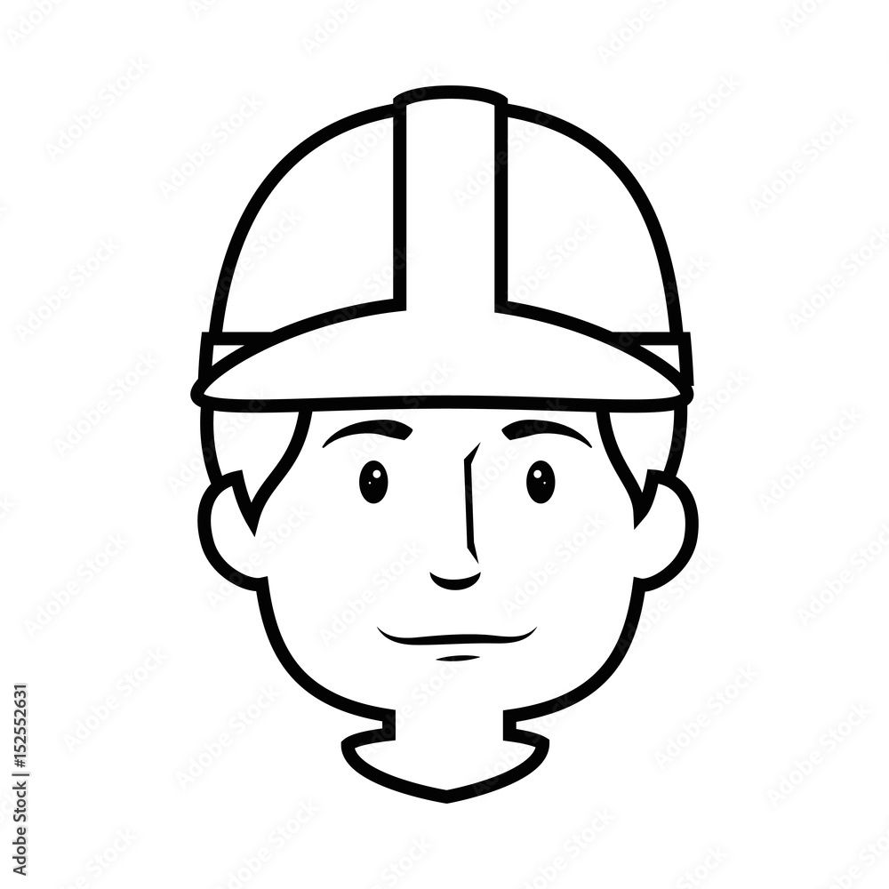 Worker man cartoon icon vector illustration graphic design Worker man cartoon icon vector illustration graphic design