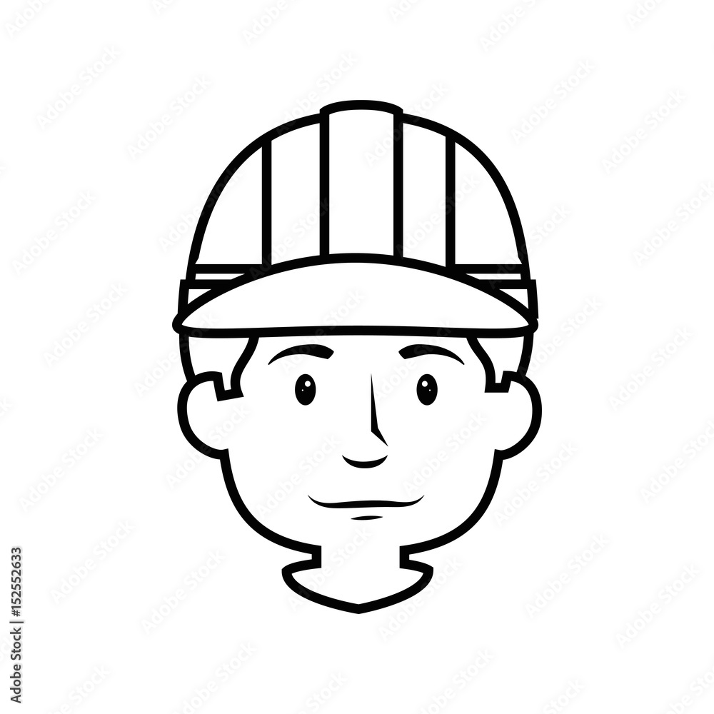 Worker man cartoon icon vector illustration graphic design Worker man cartoon icon vector illustration graphic design