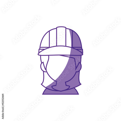 Woman worker faceless icon vector illustration graphic design