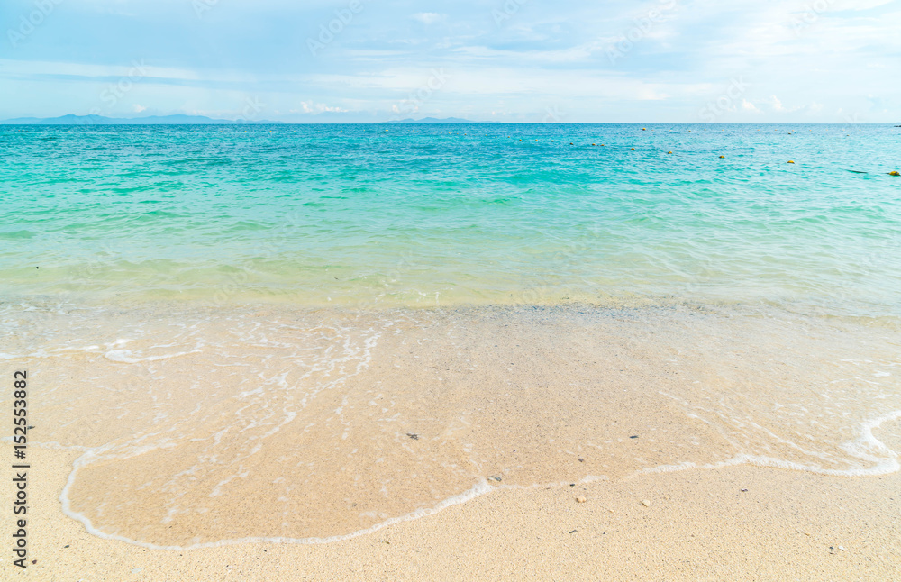 Beautiful tropical beach and sea landscape Beautiful tropical beach and sea landscape