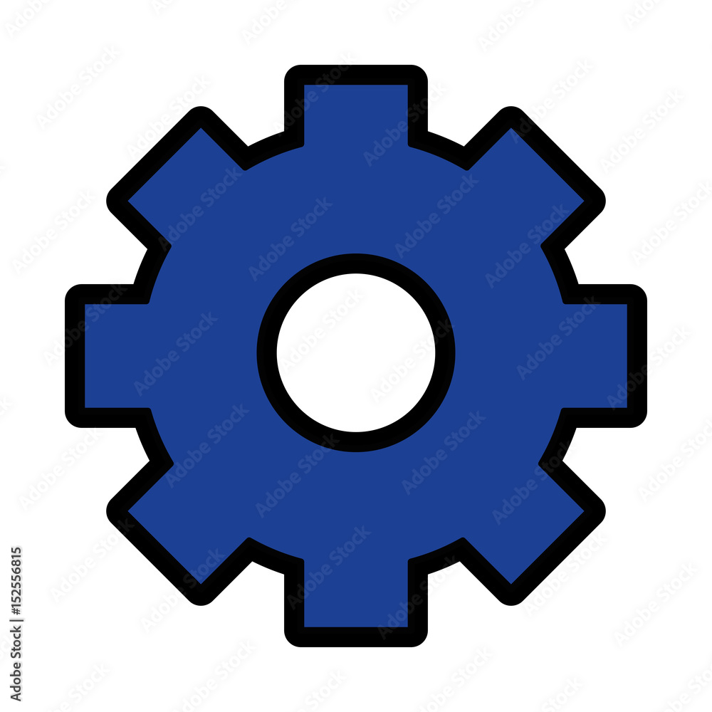 gear wheel icon over white background. colorful design. vector illustration gear wheel icon over white background. colorful design. vector illustration