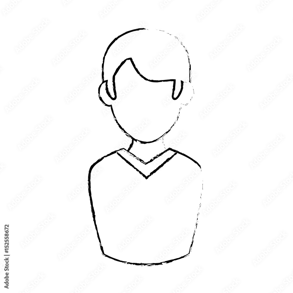 man avatar icon over white background. vector illustration man avatar icon over white background. vector illustration