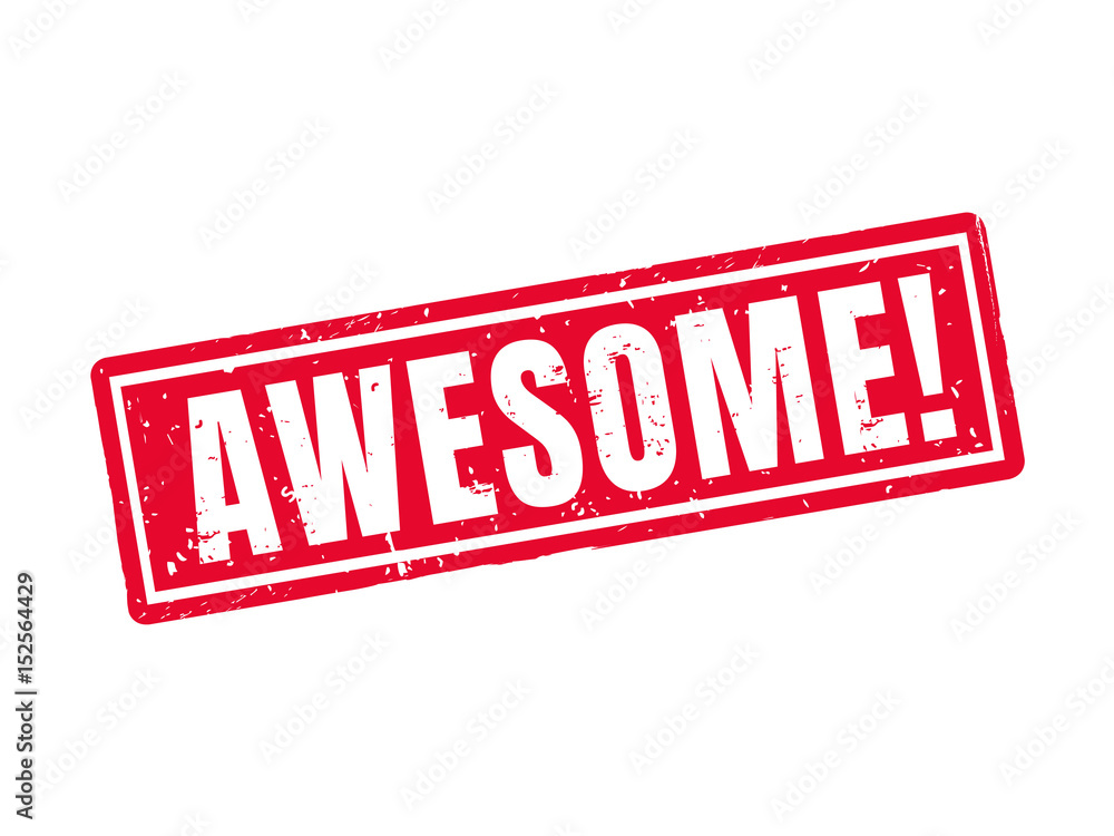 awesome red stamp style awesome red stamp style