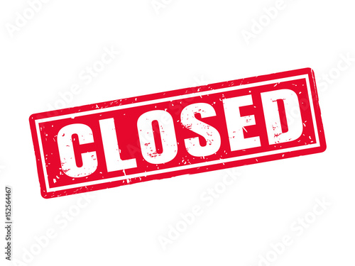 closed red stamp style