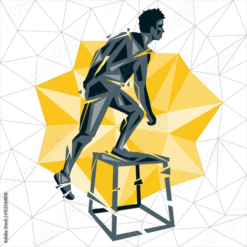 Geometric Crossfit concept