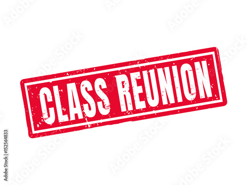 class reunion red stamp style