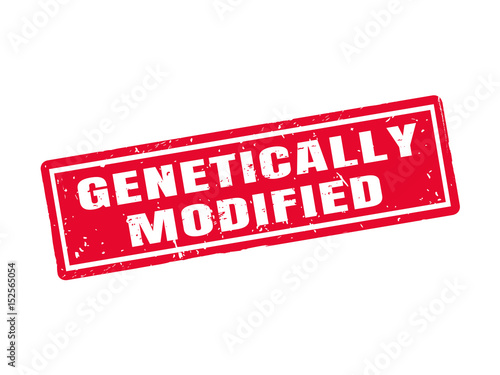 genetically modified red stamp