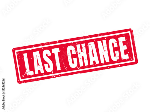 last chance red stamp style