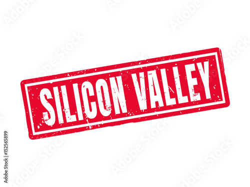 silicon valley red stamp style