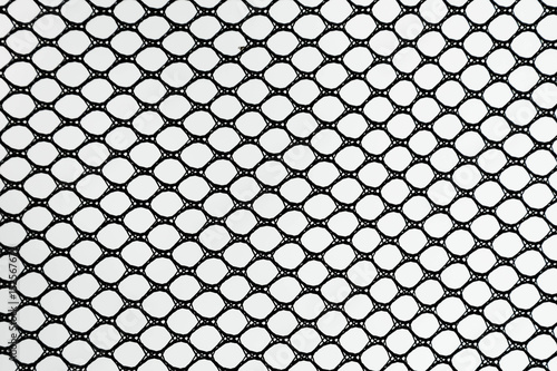Black patterned net tile texture on white