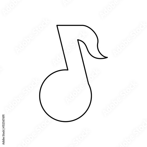 music note tune vector icon illustration graphic design photo