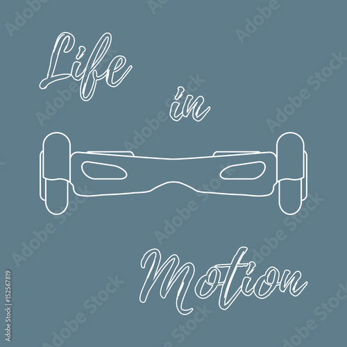 Stylized icon of modern gyroscooter.