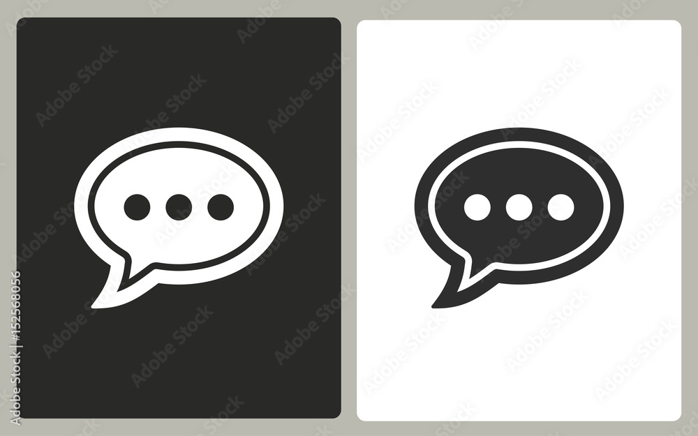 Chatting - vector icon.