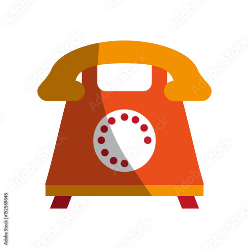 rotary phone icon image vector illustration design 