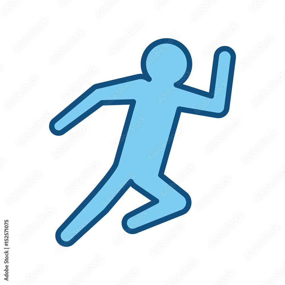 man running silhouette vector icon illustration shape man running silhouette vector icon illustration shape