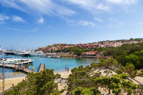 The island of Sardinia, Italy. Porto Cervo: picturesque landscape of an elite resort