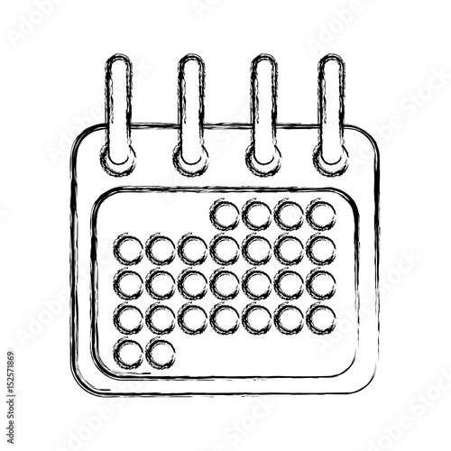 calendar draw sign vector icon illustration graphic design