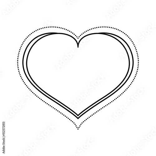 heart shape symbol ector icon illustration graphic design