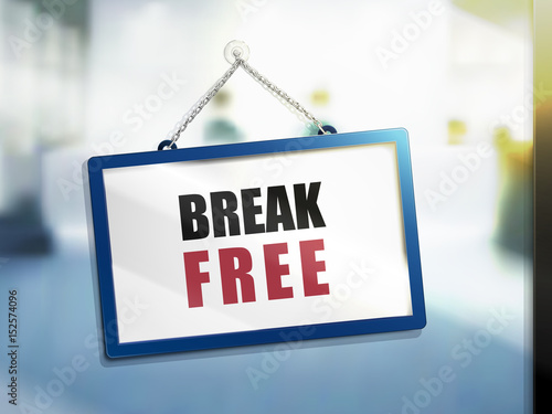 break free text sign