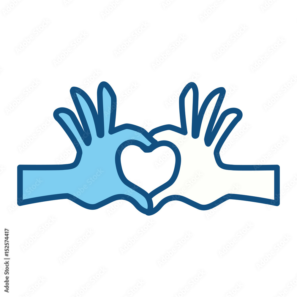 hands heart shape vector icon illustration graphic design hands heart shape vector icon illustration graphic design