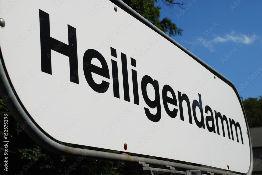 City sign of Heiligendamm, Germany