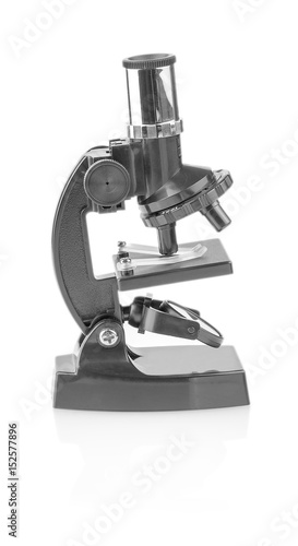 Child microscope isolated on white background.