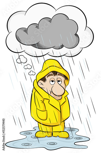 Mann mit depressiven Gedanken
