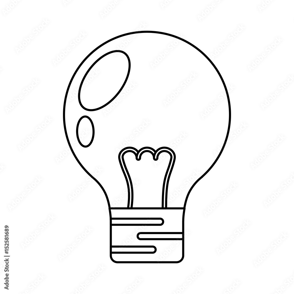 light bulb electric incandescent vector icon illustration light bulb electric incandescent vector icon illustration