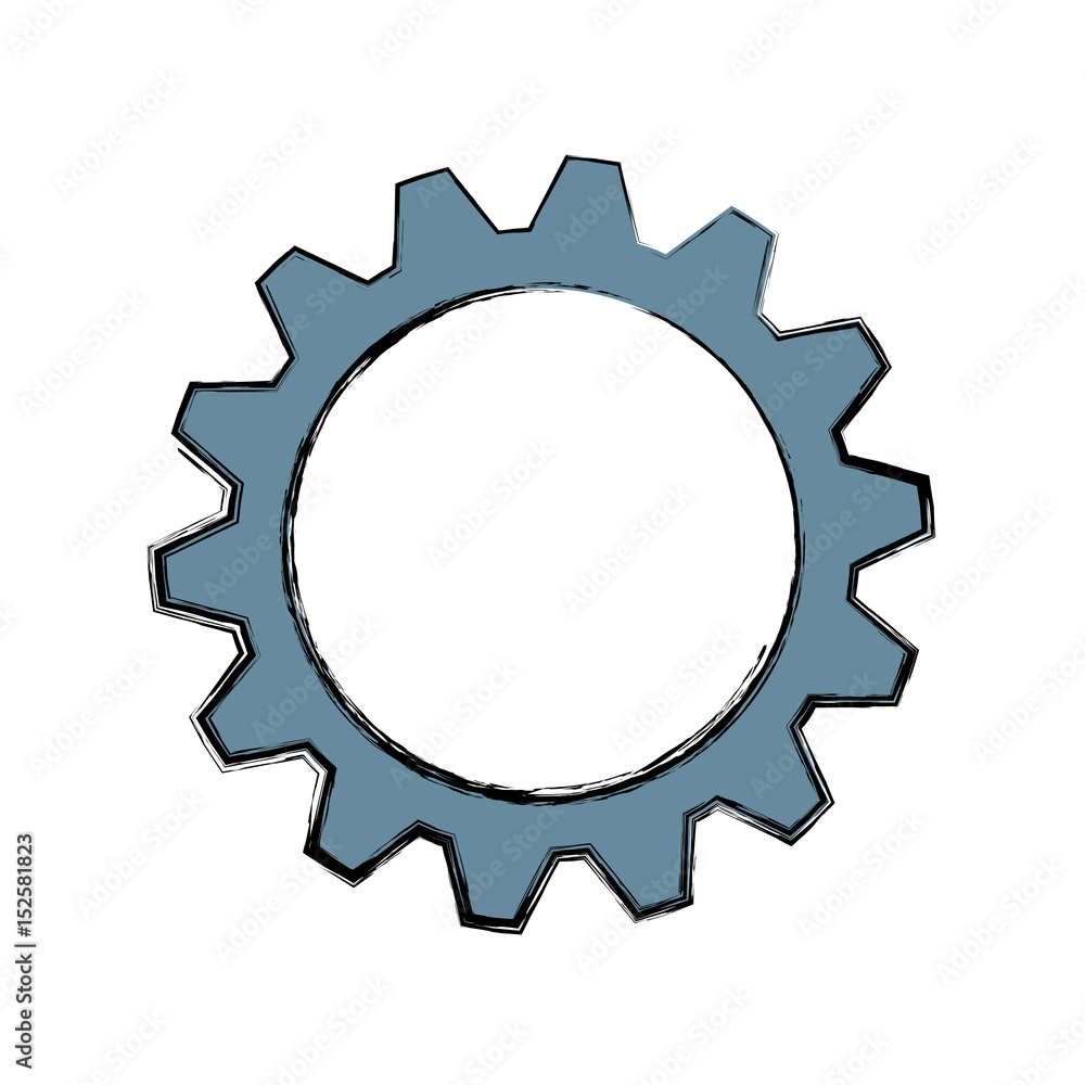 gear machinery engine vector icon illustration graphic design