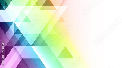 Abstract geometric colorful vector banner.