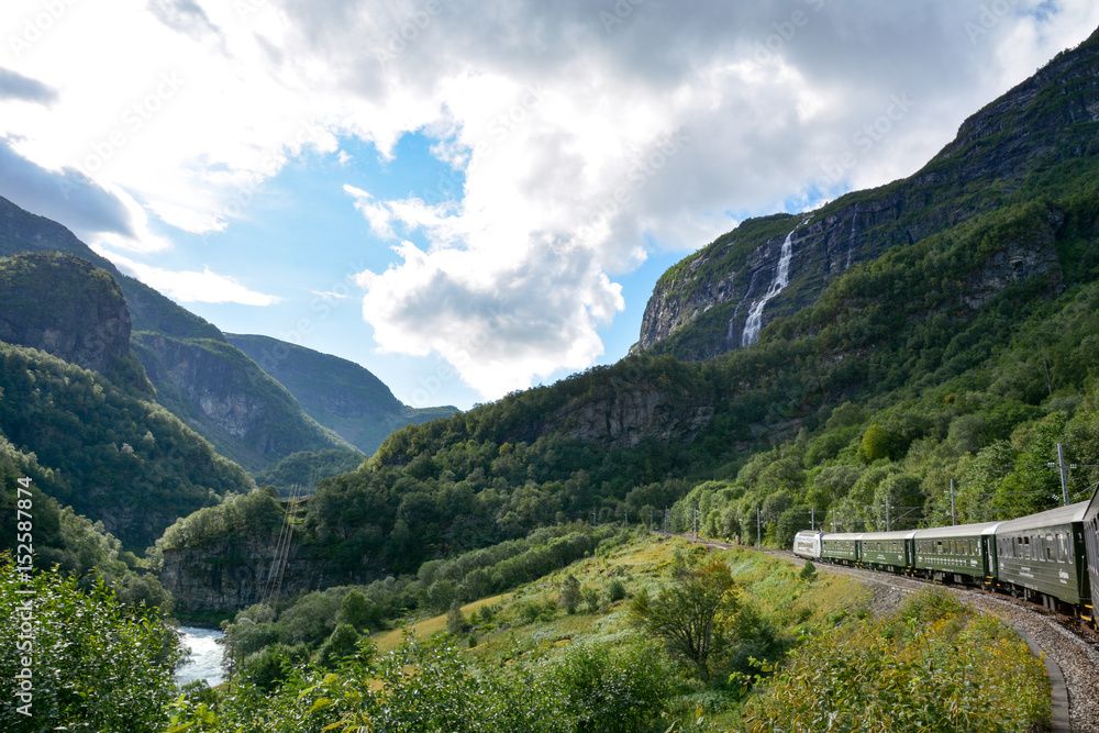 Flamsbana in Flaam, Norway