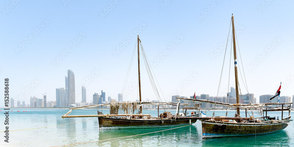 Fishing boats in Abu Dhabi, UAE