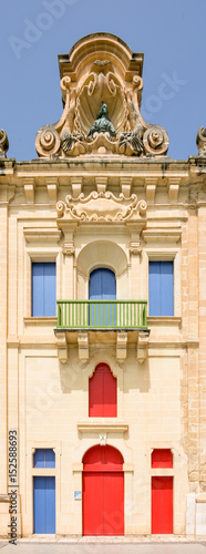 Malta La Valletta late baroque facade