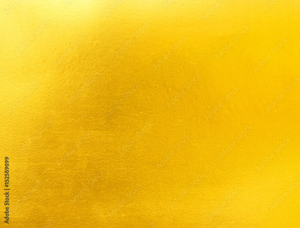 Obraz premium Shiny yellow leaf gold foil texture