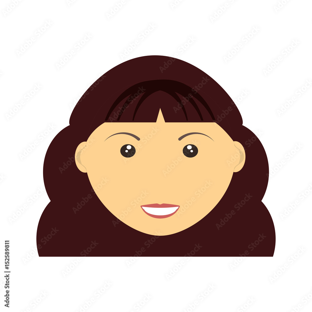 woman adult young head vector icon illustration design woman adult young head vector icon illustration design