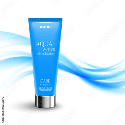 Skin moisturizer cosmetic ads template