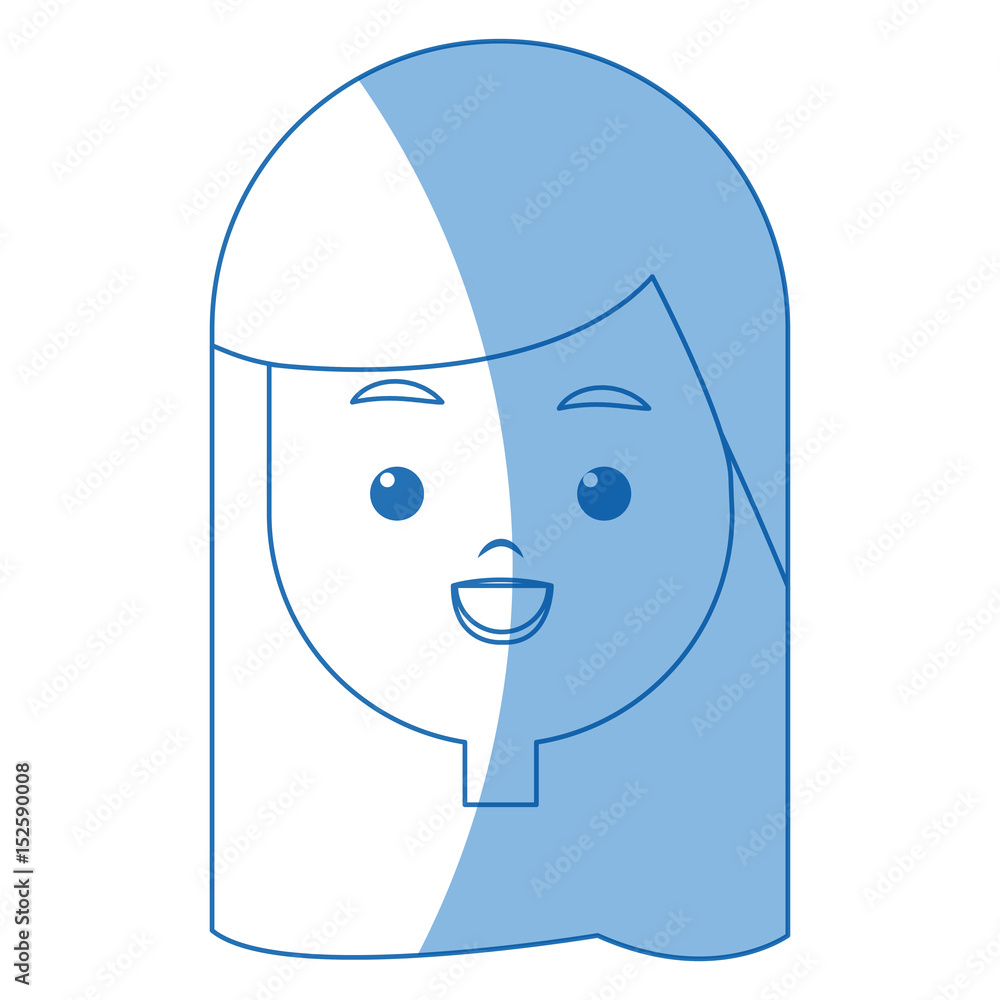 happy face girl character people young vector illustration happy face girl character people young vector illustration