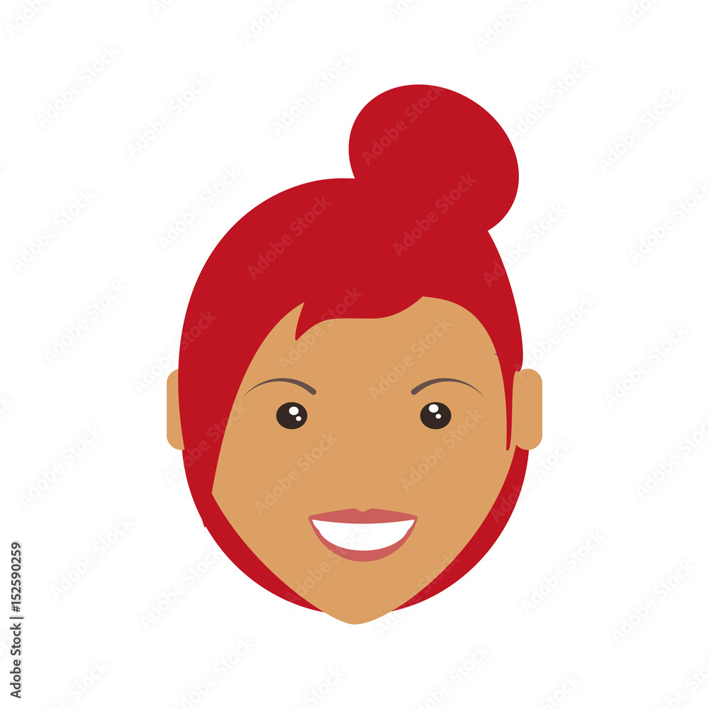 woman adult young head vector icon illustration design woman adult young head vector icon illustration design