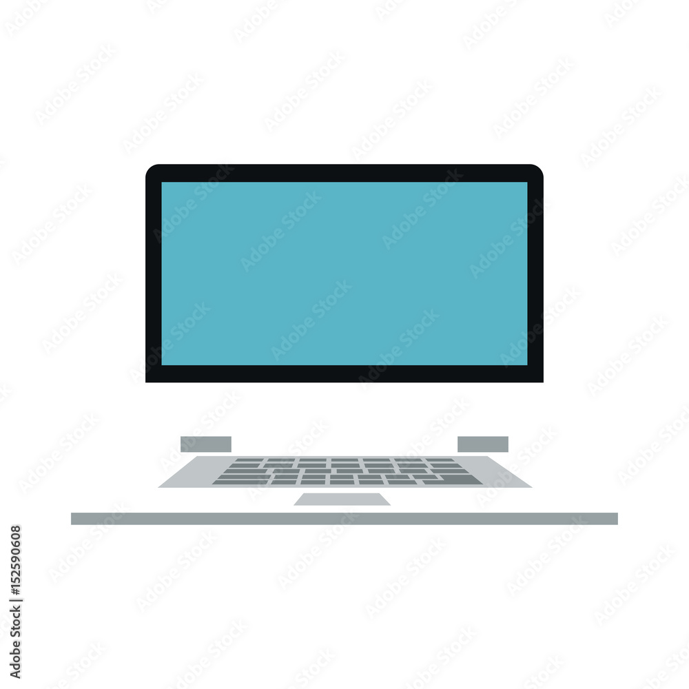 laptop technology gadget data keyboard vector illustration laptop technology gadget data keyboard vector illustration