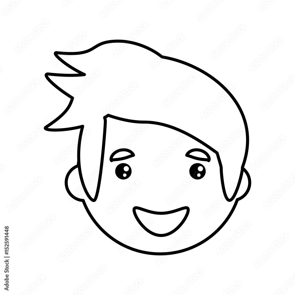 adult male head vector icon illustration design adult male head vector icon illustration design