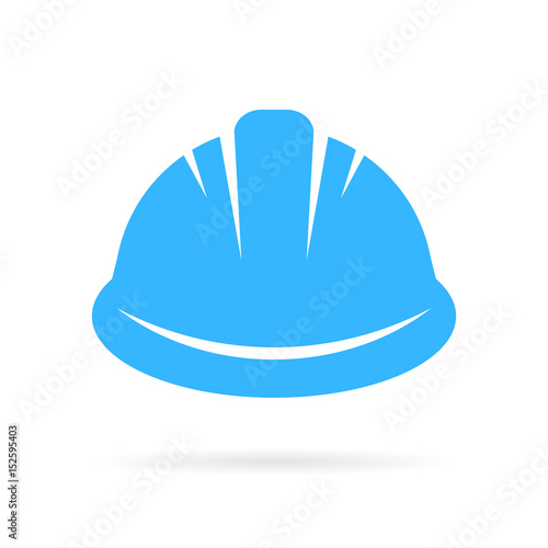 Worker hard hat vector icon