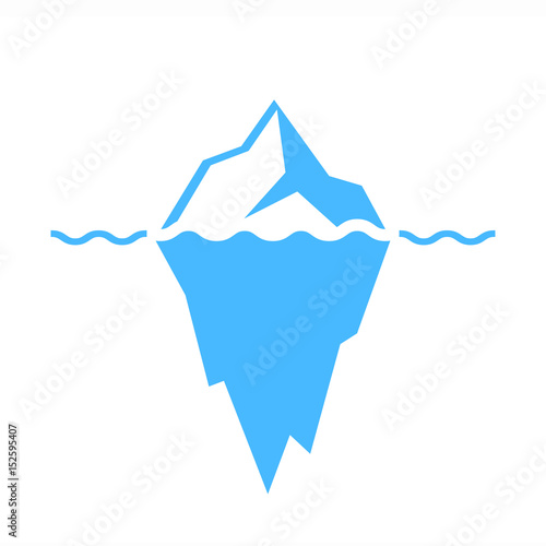 Valokuva Iceberg vector icon