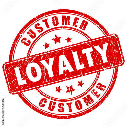 Customer loyalty ink business stamp