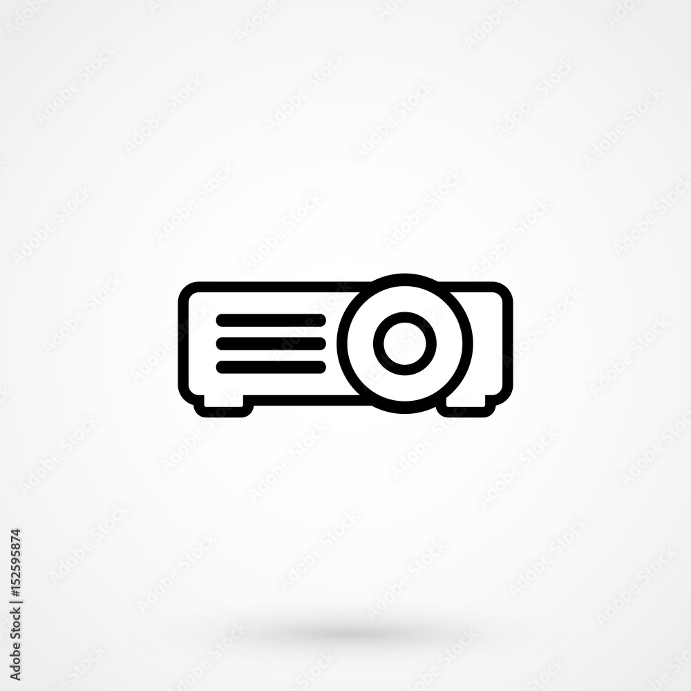 projector icon. projector icon.
