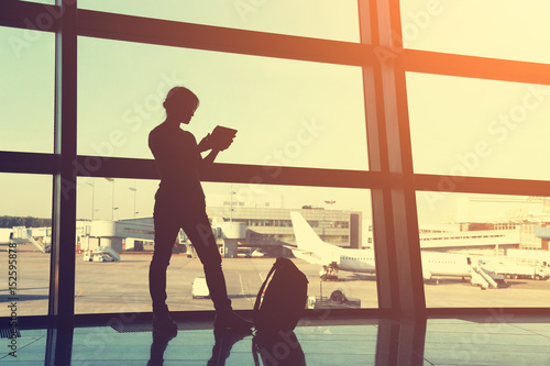 businesswoman at the airport
