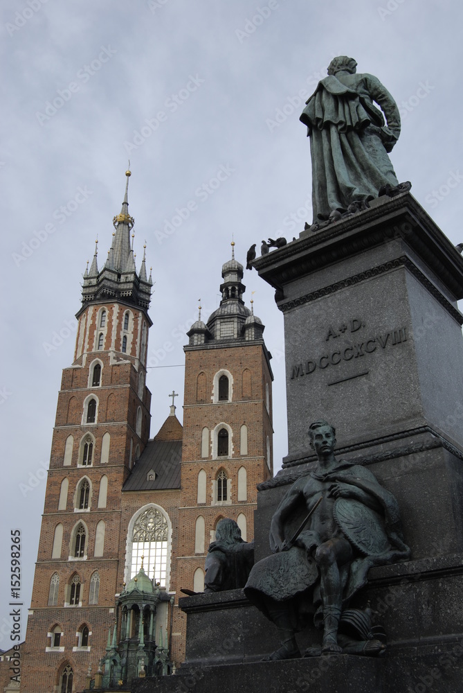 Krakow, Pomnik Adama Mickiewicza.