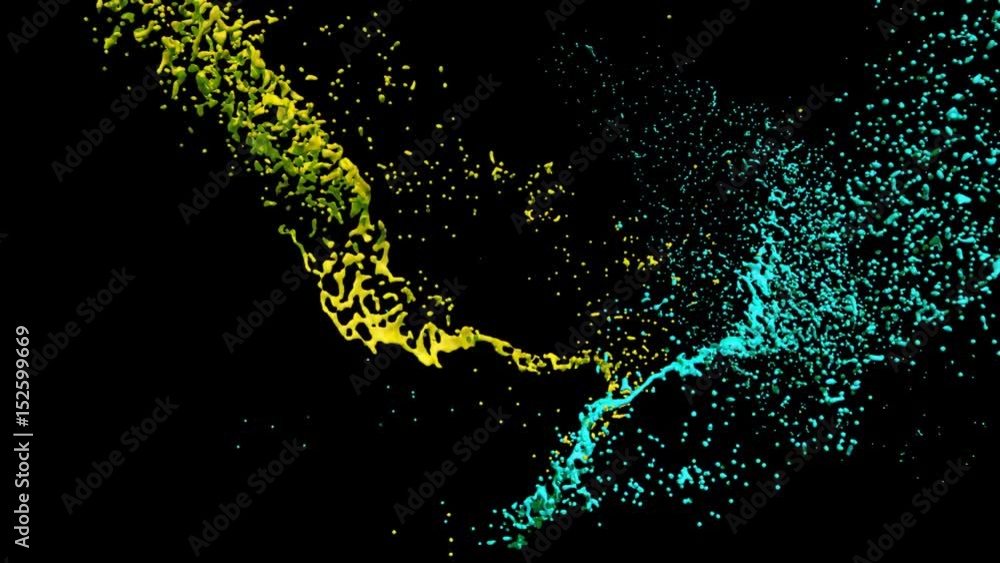 Colored paint streams with alpha channel Colored paint streams with alpha channel