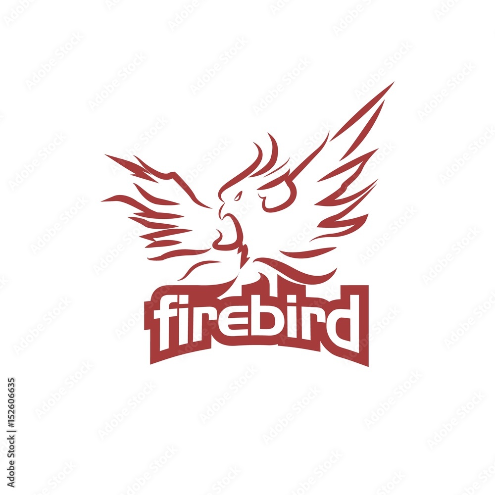 Obraz premium Fire Bird Logo